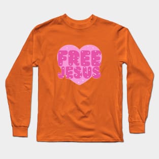 Free The Jesus in You By Abby Anime (c) Long Sleeve T-Shirt